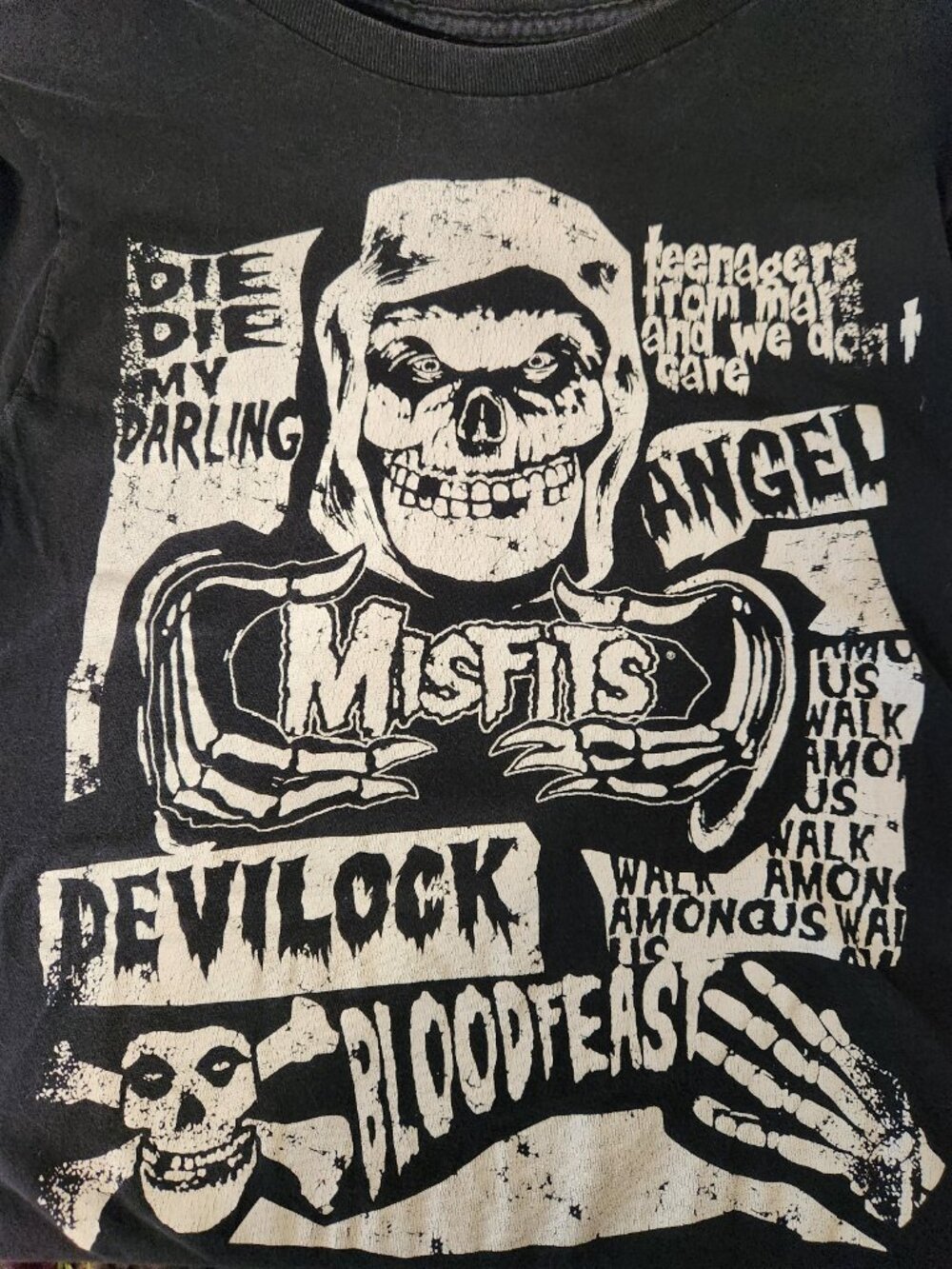 Misfits Mens Medium Punk Band 2013 Shirt Die Darling Fiend Medium Blood feast